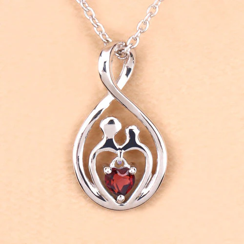 0.14 Carat Genuine Garnet .925 Sterling Silver Pendant - Image 11