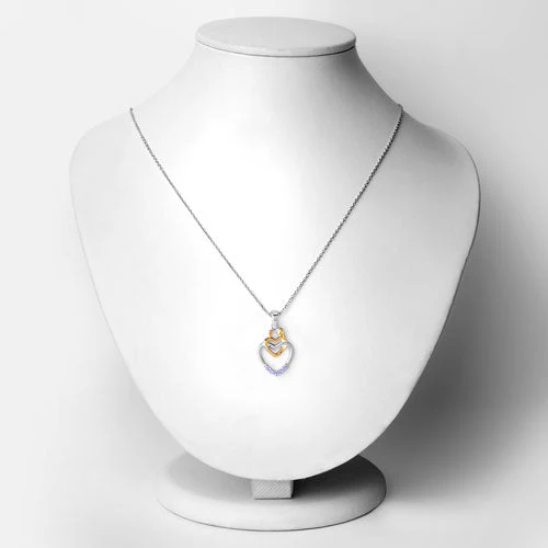 0.14 Carat Genuine Tanzanite .925 Sterling Silver Pendant - Image 6