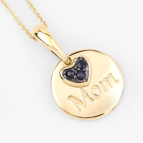 0.20 Carat Genuine Blue Sapphire .925 Sterling Silver Pendant - Image 9