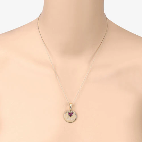 0.20 Carat Genuine Ruby .925 Sterling Silver Pendant - Image 12