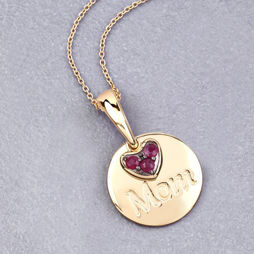 0.20 Carat Genuine Ruby .925 Sterling Silver Pendant - Image 8