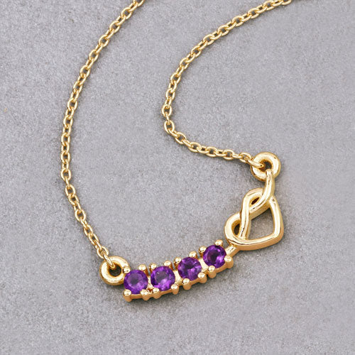 0.24 Carat Genuine Amethyst .925 Sterling Silver Necklace - Image 7