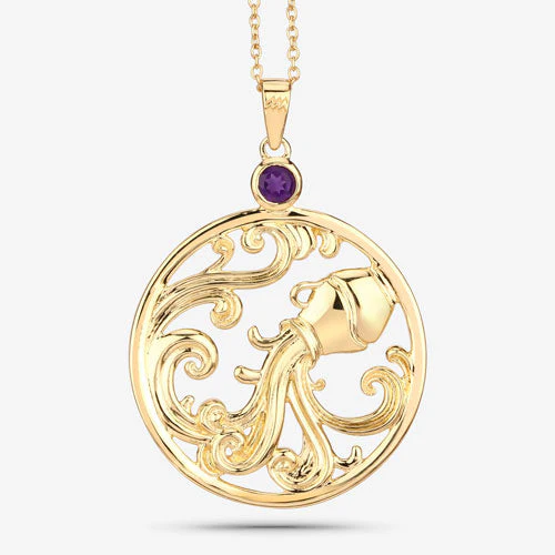0.24 Carat Genuine Amethyst .925 Sterling Silver Pendant - Image 12