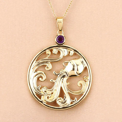 0.24 Carat Genuine Amethyst .925 Sterling Silver Pendant - Image 13