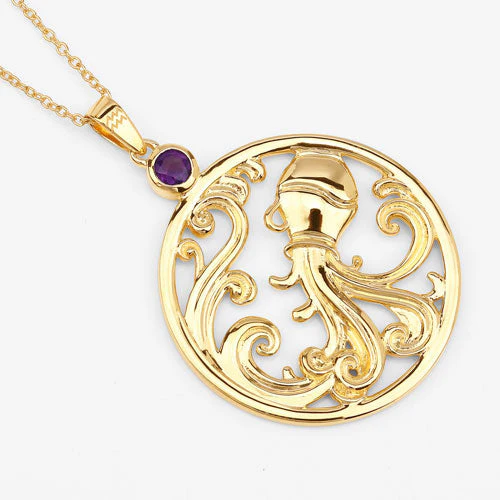 0.24 Carat Genuine Amethyst .925 Sterling Silver Pendant - Image 6