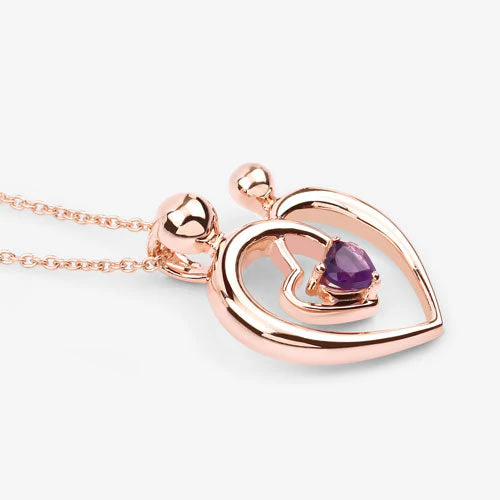 0.25 Carat Genuine Amethyst .925 Sterling Silver Pendant - Image 6