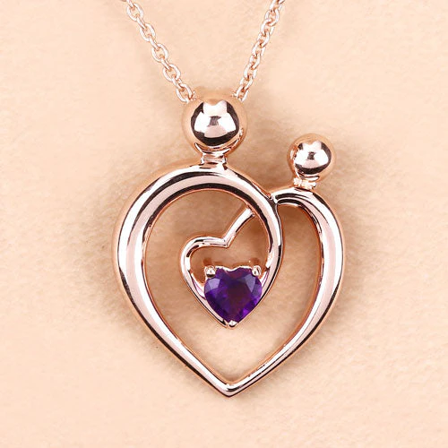 0.25 Carat Genuine Amethyst .925 Sterling Silver Pendant - Image 7