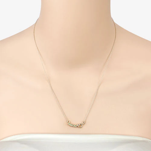 0.28 Carat Genuine Peridot .925 Sterling Silver Necklace - Image 11