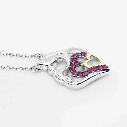 0.28 Carat Genuine Ruby .925 Sterling Silver Pendant - Image 10