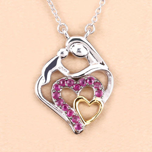 0.28 Carat Genuine Ruby .925 Sterling Silver Pendant - Image 11