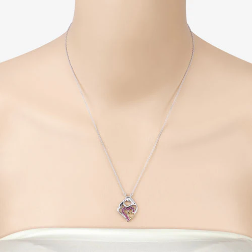 0.28 Carat Genuine Ruby .925 Sterling Silver Pendant - Image 12
