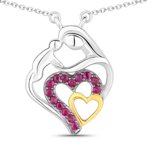 0.28 Carat Genuine Ruby .925 Sterling Silver Pendant - Image 5