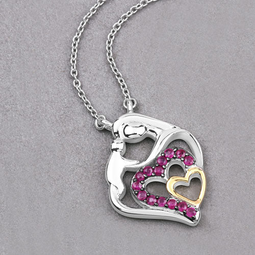 0.28 Carat Genuine Ruby .925 Sterling Silver Pendant - Image 8