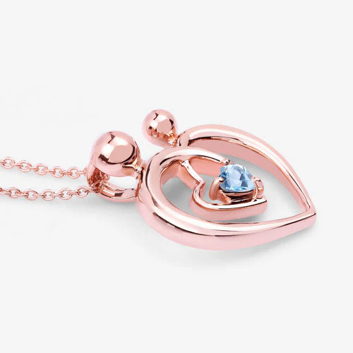 0.28 Carat Genuine Swiss Blue Topaz .925 Sterling Silver Pendant - Image 10