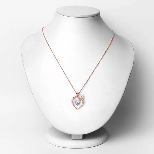 0.28 Carat Genuine Swiss Blue Topaz .925 Sterling Silver Pendant - Image 6