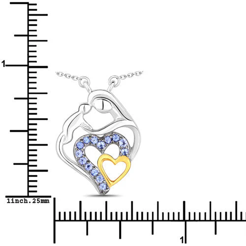 0.28 Carat Genuine Tanzanite .925 Sterling Silver Pendant - Image 7