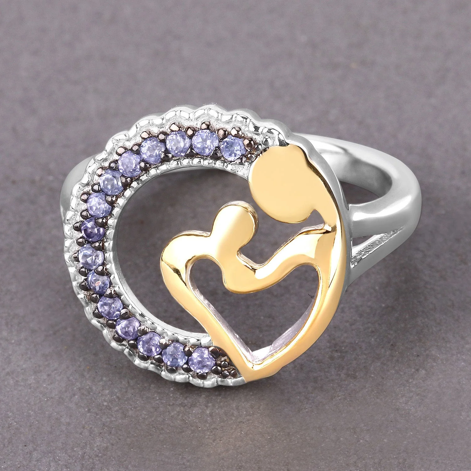 0.28 Carat Genuine Tanzanite .925 Sterling Silver Ring - Image 4