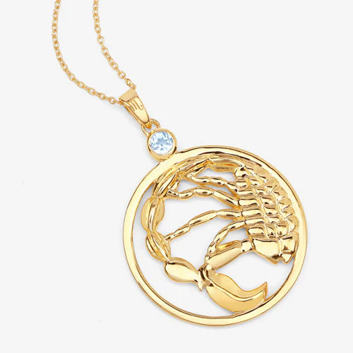 0.32 Carat Genuine Blue Topaz .925 Sterling Silver Pendant - Image 9