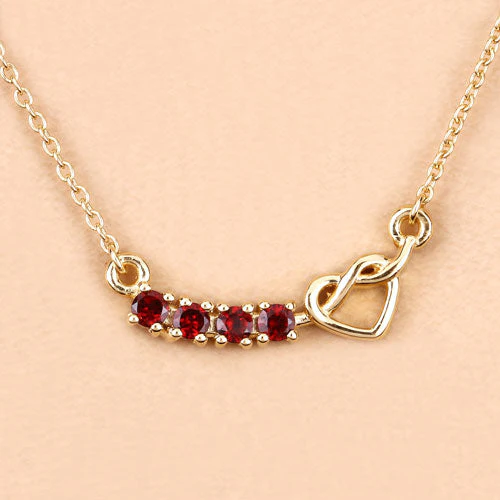 0.32 Carat Genuine Garnet .925 Sterling Silver Necklace - Image 10