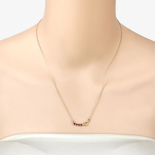 0.32 Carat Genuine Garnet .925 Sterling Silver Necklace - Image 11