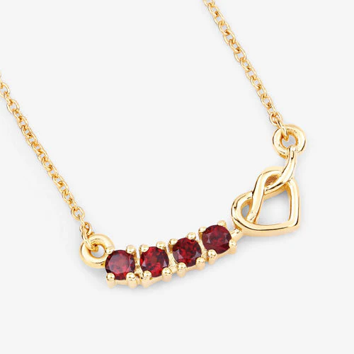 0.32 Carat Genuine Garnet .925 Sterling Silver Necklace - Image 8