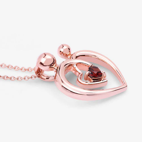 0.32 Carat Genuine Garnet .925 Sterling Silver Pendant - Image 10