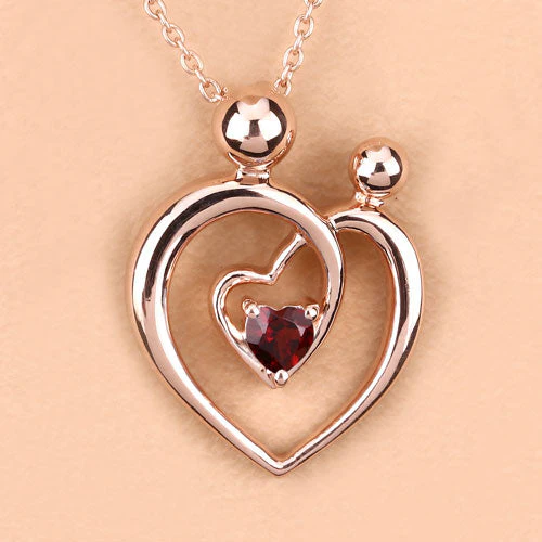 0.32 Carat Genuine Garnet .925 Sterling Silver Pendant - Image 11