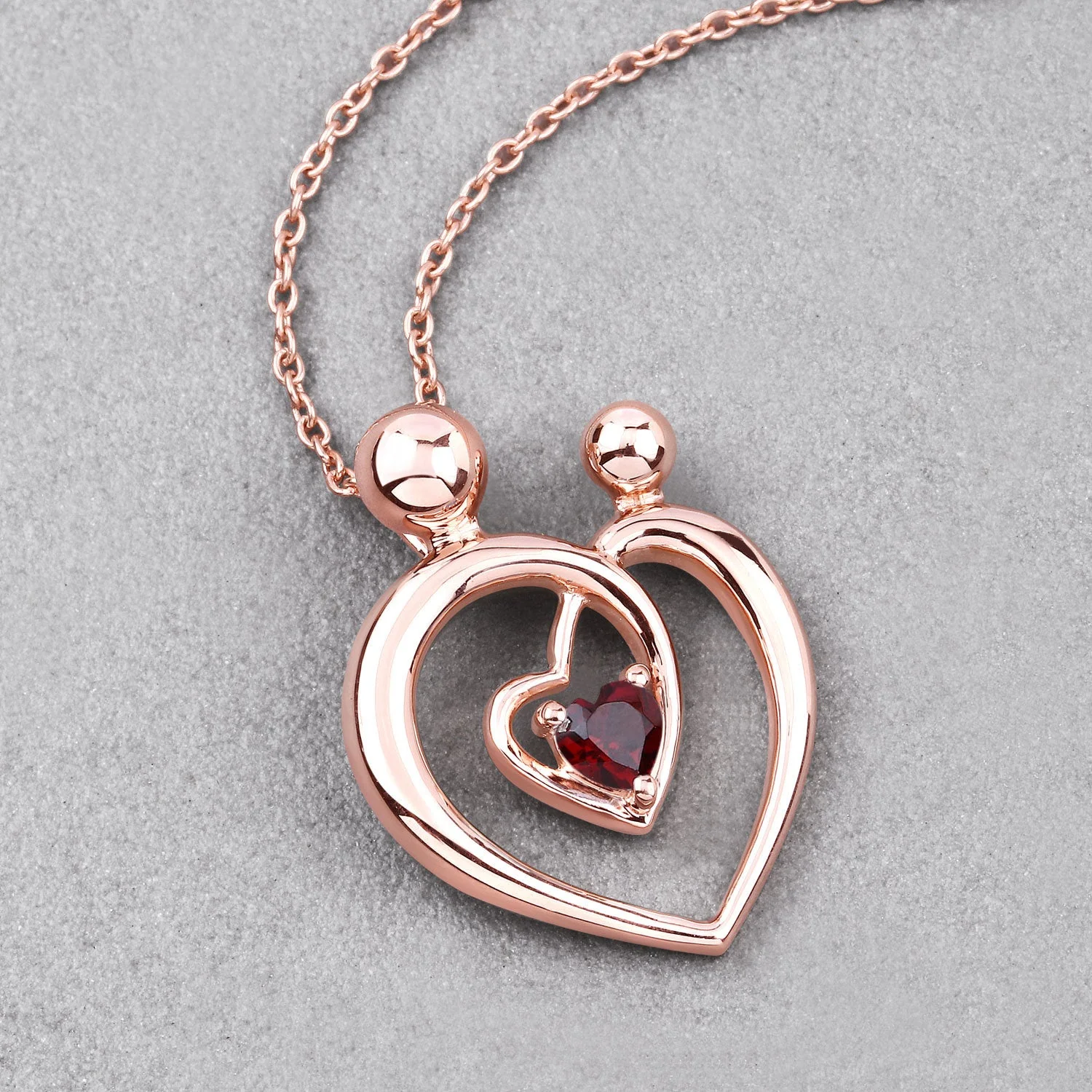 0.32 Carat Genuine Garnet .925 Sterling Silver Pendant - Image 4