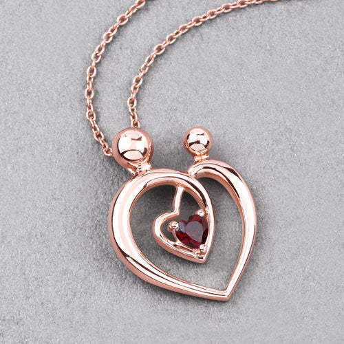 0.32 Carat Genuine Garnet .925 Sterling Silver Pendant - Image 8