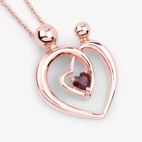 0.32 Carat Genuine Garnet .925 Sterling Silver Pendant - Image 9