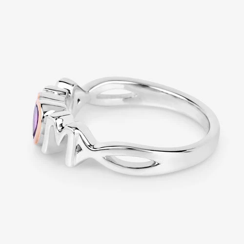 0.43 Carat Genuine Amethyst .925 Sterling Silver Ring - Image 10