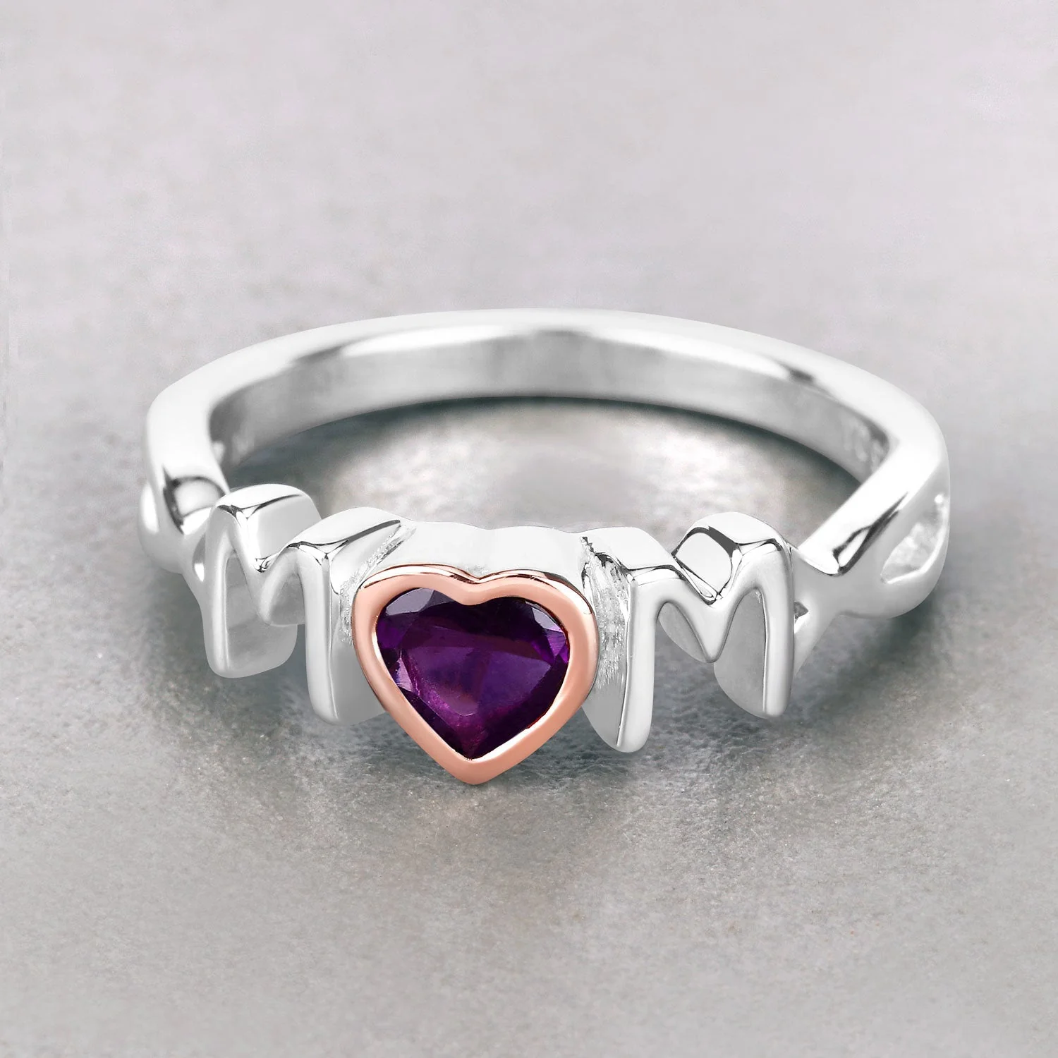 0.43 Carat Genuine Amethyst .925 Sterling Silver Ring - Image 4