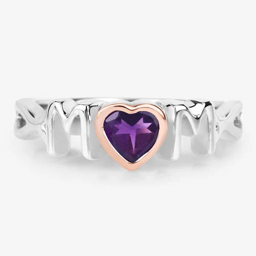 0.43 Carat Genuine Amethyst .925 Sterling Silver Ring - Image 9