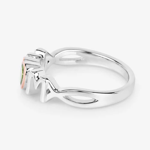 0.44 Carat Genuine Peridot .925 Sterling Silver Ring - Image 10