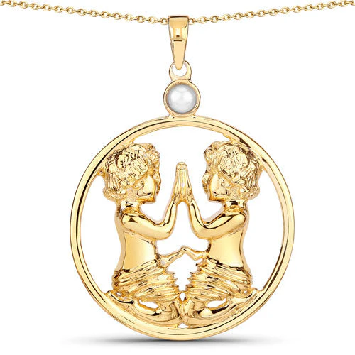 0.45 Carat Genuine Pearl .925 Sterling Silver Pendant - Image 5