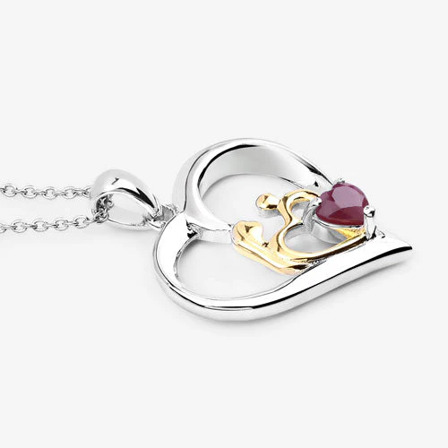 0.50 Carat Genuine Ruby .925 Sterling Silver Pendant - Image 10