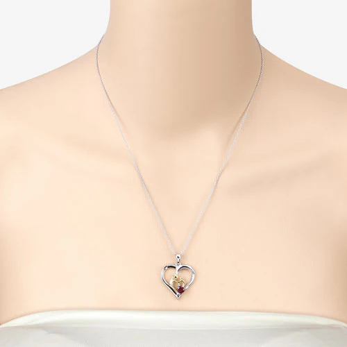 0.50 Carat Genuine Ruby .925 Sterling Silver Pendant - Image 12