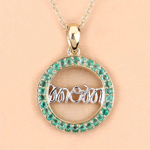 0.54 Carat Genuine Emerald .925 Sterling Silver Pendant - Image 11