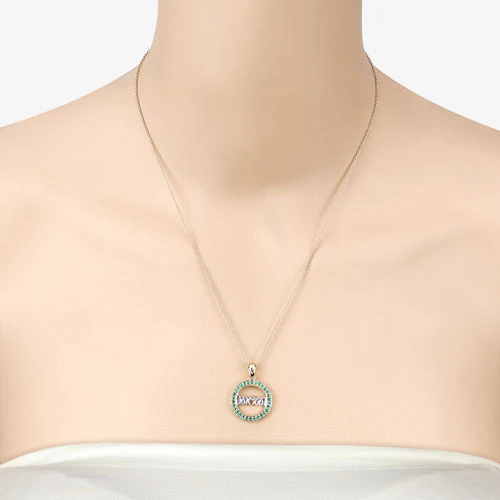 0.54 Carat Genuine Emerald .925 Sterling Silver Pendant - Image 12
