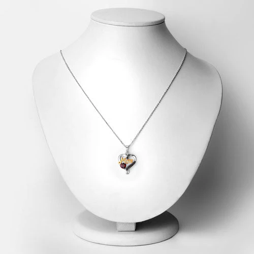 0.55 Carat Genuine Garnet and Black Spinel .925 Sterling Silver Pendant - Image 6