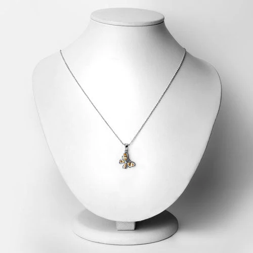 0.62 Carat Genuine Citrine .925 Sterling Silver Pendant - Image 2