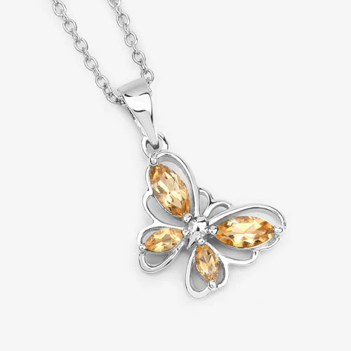 0.62 Carat Genuine Citrine .925 Sterling Silver Pendant - Image 8