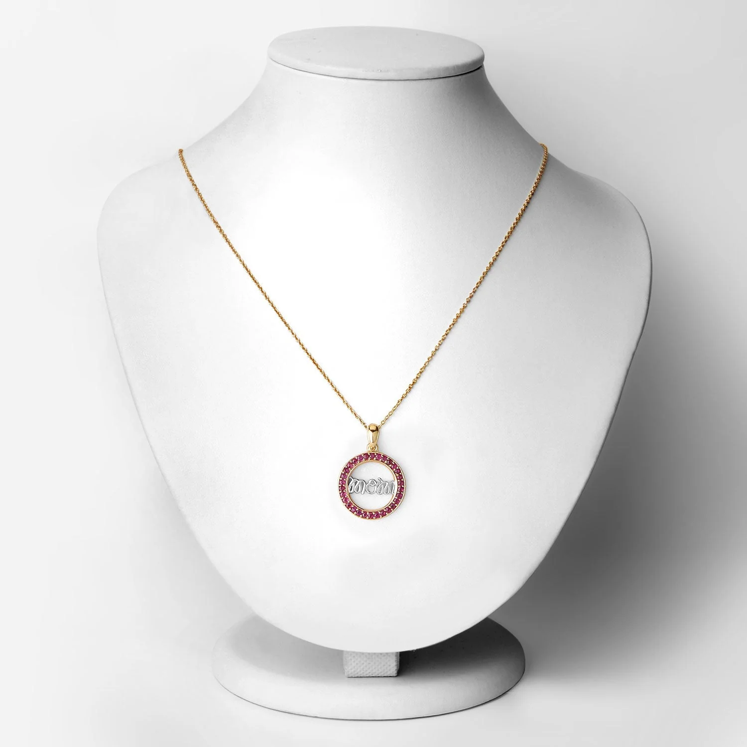 0.64 Carat Genuine Ruby .925 Sterling Silver Pendant - Image 2