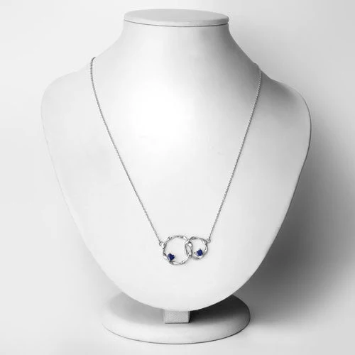 0.70 Carat Genuine Blue Sapphire .925 Sterling Silver Pendant - Image 6