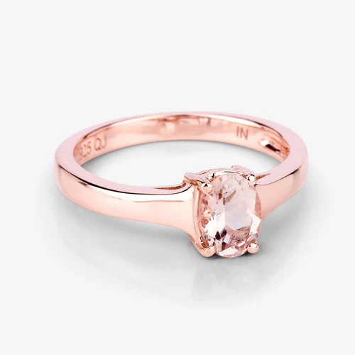 0.70 Carat Genuine Morganite .925 Sterling Silver Ring - Image 11