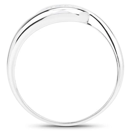 0.74 Carat Genuine Blue Topaz .925 Sterling Silver Ring - Image 6