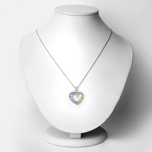 0.84 Carat Genuine Swiss Blue Topaz .925 Sterling Silver Pendant - Image 6