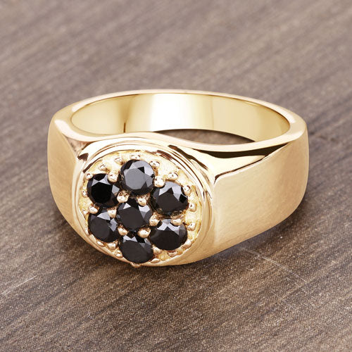0.91 Carat Genuine Black Diamond .925 Sterling Silver Ring - Image 13