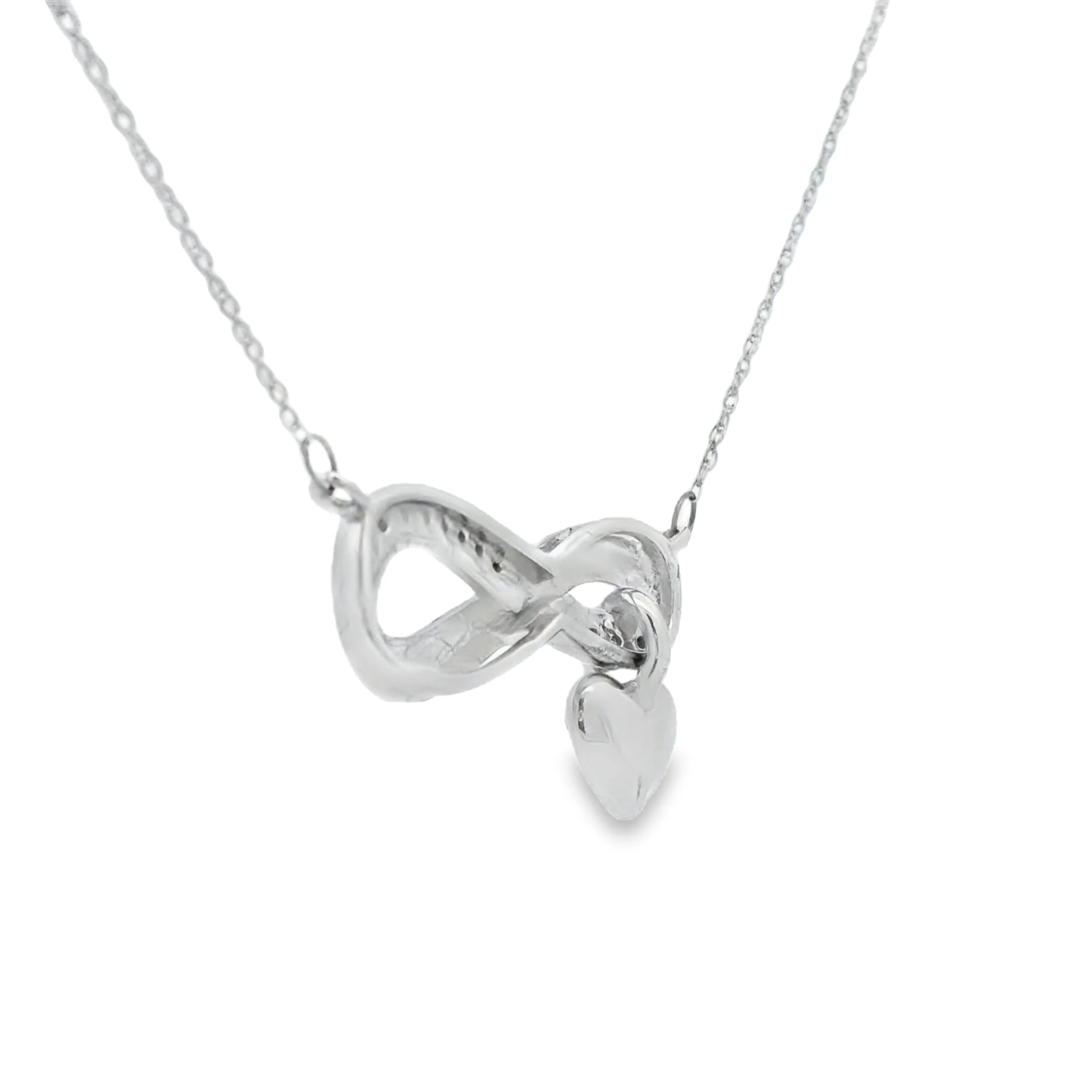 .04ct Diamond Cross Religious Pendant Sterling Silver - Image 2