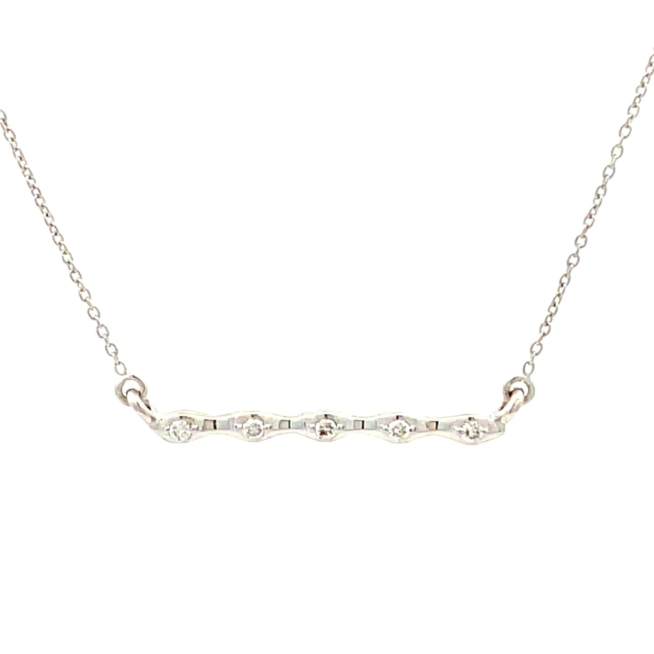 .05ct Diamond Fashion Pendants 14KT White Gold - Image 3
